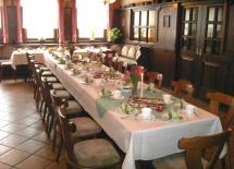 Kleiner Saal und Tafel in Dermbach/Unteralba